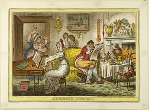 Harmoniques matrimoniales - James Gillray