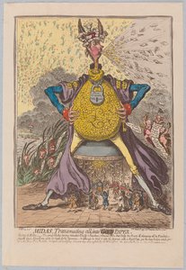 Midas, transformant tout en [or] papier, 1797