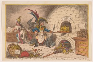 Napoléon fait une nouvelle fournée de rois, 1806 - James Gillray