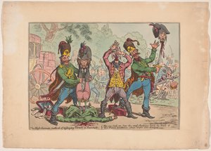 Traitement autrichien des envoyés français, 1799 - James Gillray