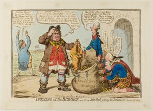 Ouverture du budget - James Gillray