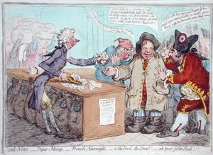 Ouverture du budget, ou John Bull donnant son pantalon pour sauver son bacon - James Gillray