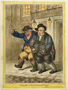 Les piliers de la Constitution - James Gillray