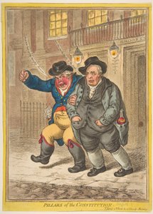 Les piliers de la Constitution - James Gillray