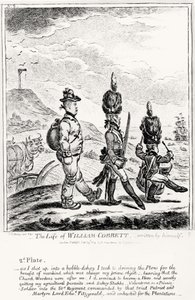 Planche 2, de La Vie de William Cobbett, écrite par lui-même, pub. par H. Humphrey, 1809 - James Gillray