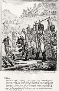 Planche 3, de La Vie de William Cobbett, écrite par lui-même, pub. par H. Humphrey, 1809 - James Gillray