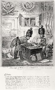Planche 4, de La Vie de William Cobbett, écrite par lui-même, pub. par H. Humphrey, 1809 - James Gillray