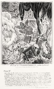 Planche 8, de La Vie de William Cobbett, écrite par lui-même, pub. par H. Humphrey, 1809 - James Gillray