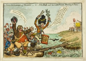 Préliminaires de la paix - James Gillray