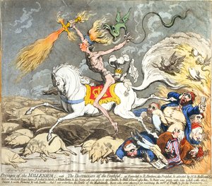 Présages du Millénaire, publié par Hannah Humphrey en 1795
