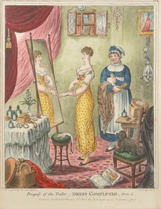 Progrès de la toilette : robe terminée, planche 3 - James Gillray