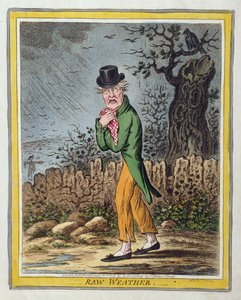 Temps maussade, publié par Hannah Humphrey en 1808 (gravure à l