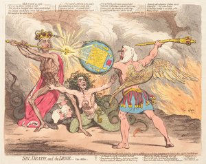 Péché, Mort et Diable, voir Milton - James Gillray