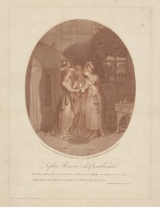 Sophia, Honour, et la Femme de Chambre, scène de Tom Jones par Henry Fielding (1707-54)