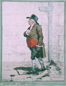 Symptômes de réflexion profonde - James Gillray