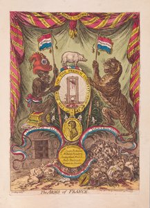 Les Armes de la France, pub. 1805 - James Gillray
