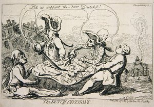 Les divisions néerlandaises - James Gillray