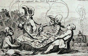 Les divisions hollandaises, publié par S.W. Fores en 1787 - James Gillray