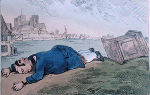 La Chute de Dagon, ou de rares nouvelles pour Leadenhall Street, publié par William Humphrey en 1784 - James Gillray