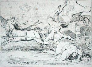 La Chute de Phaéton, publié par S.W. Fores en 1788