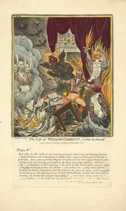 La vie de William Cobbett, écrite par lui-même, publiée par Hannah Humphrey, 1809 - James Gillray