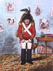 Le caricaturiste militaire, publié par Hannah Humphrey en 1799 - James Gillray