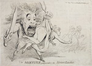 Le monstre allant prendre son déjeuner de l