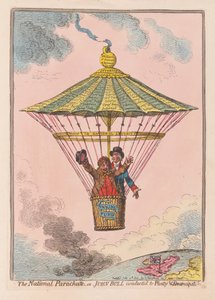Le parachute national ou John Bull conduit à l