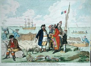 La véritable cause du prix élevé actuel des provisions, publié par Hannah Humphrey en 1795