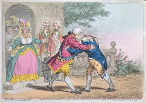 La réconciliation, publié par Hannah Humphrey, 1804