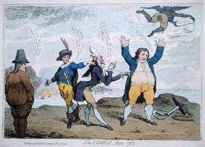 Les Temps, Anno 1783, publié par William Humphrey - James Gillray