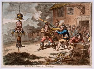 United Irishmen en formation - James Gillray