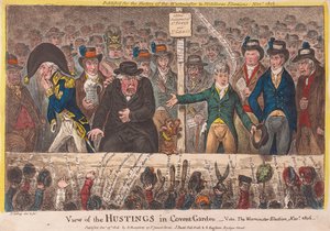 Vue des tribunes à Covent Garden - L