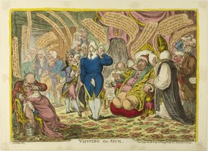 Visite aux malades - James Gillray