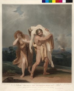 Adam portant à côté d