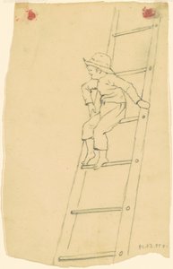 Garçon sur une échelle - James Goodwyn Clonney