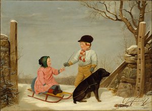 La promenade en traîneau - James Goodwyn Clonney