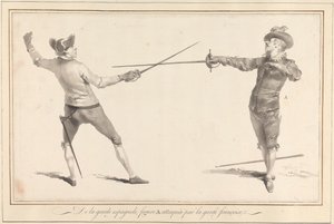 De la Garde Espagnole, Figure A Attaqué par la Garde Française - James Gwin