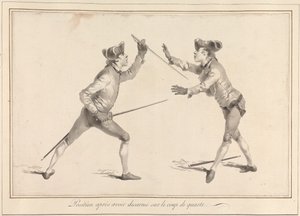 Position après avoir désarmé sur le coup de quarte - James Gwin