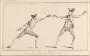 Position de la Garde de Tierce et le Coup de Seconde - James Gwin