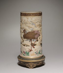 Vase, manufacture de porcelaine de Worcester, 1873 - James Hadley