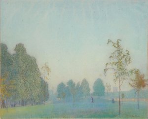 Scène de parc et tour, 1912