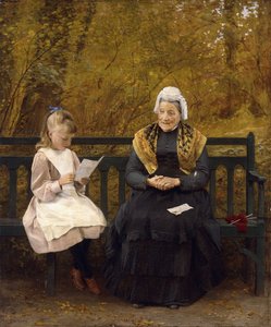 Lecture pour Grand-mère - James Hayllar