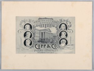 Gravure en demi-teinte : Comment obtenir un brevet, Copp & Co. Avocats en brevets, Washington, D.C. - James Henry Moser