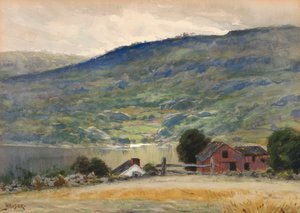 Colline et lac, fin 19e-début 20e siècle