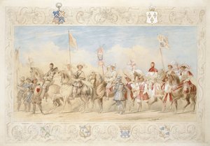 Walter Little Gilmour Esq., Le Chevalier Noir et Hon. Edward Stafford Jerningham, Chevalier du Cygne, 1839 - James Henry Nixon