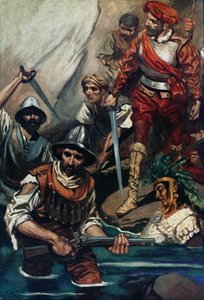 Cortes et ses hommes à la brèche - James Henry Robinson