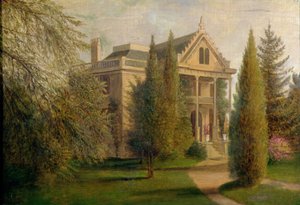 Vue de la maison Dungan Manor, Staten Island, 1876