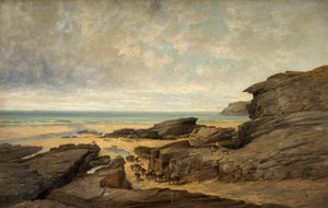 Marée basse, Trebarwith Strand, Tintagel, Cornouailles