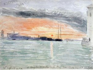 Les Zattere, coucher de soleil - James Holland